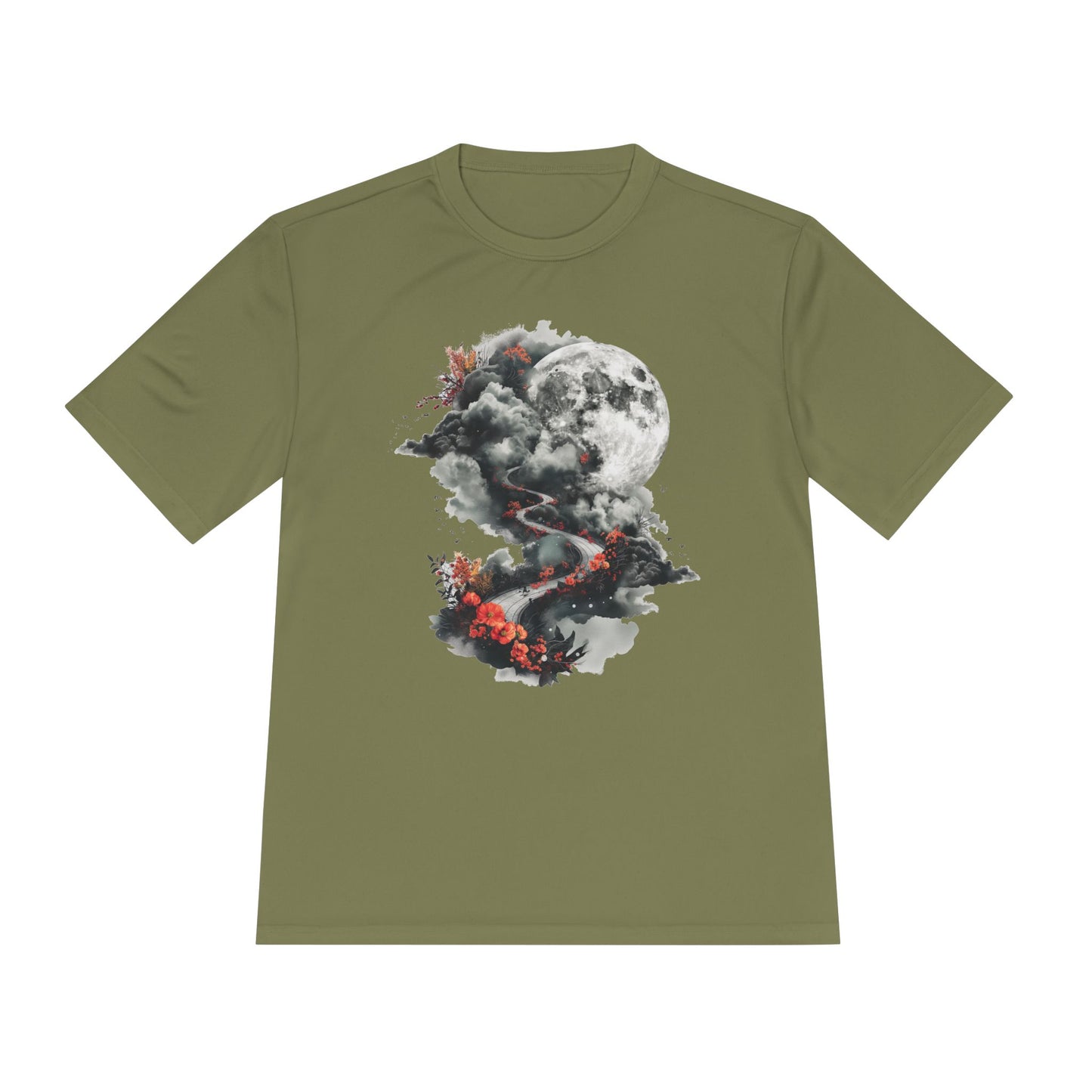 Unisex Wicking Tee Shirts - Beautiful Road Going up to Space T-shirt