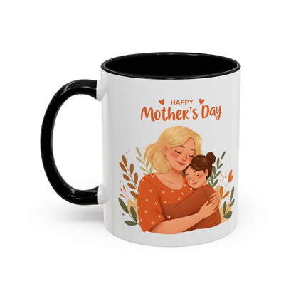 Happy Mother's Day Accent Coffee Mug - 11oz & 15oz, Perfect Gift for Moms