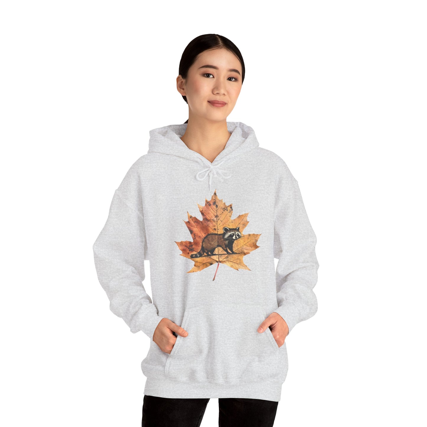 Raccoon Design Hoodie - Unisex Heavy Blend™ Hooded Sweatshirt