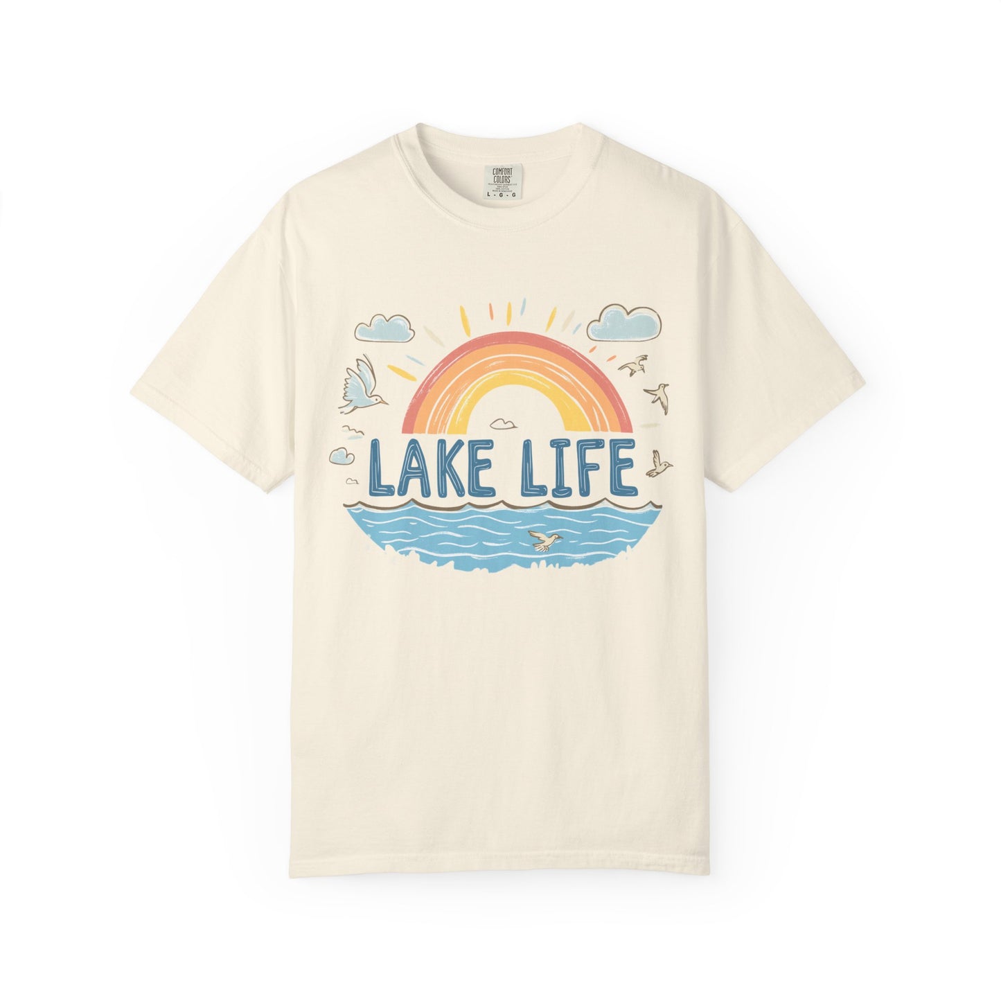 Lake Life Unisex Garment-Dyed T-Shirt – Perfect for Summer Adventures