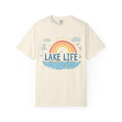 Lake Life Unisex Garment-Dyed T-Shirt – Perfect for Summer Adventures