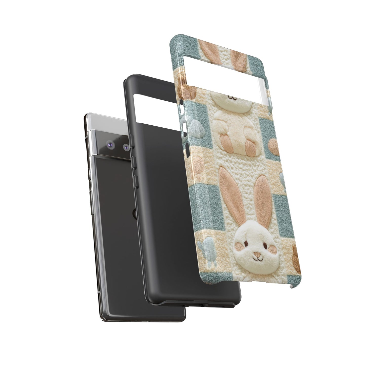 Adorable Rabbits Phone Case – Cute & Durable Protection - iPhone, Samsung, and Google case