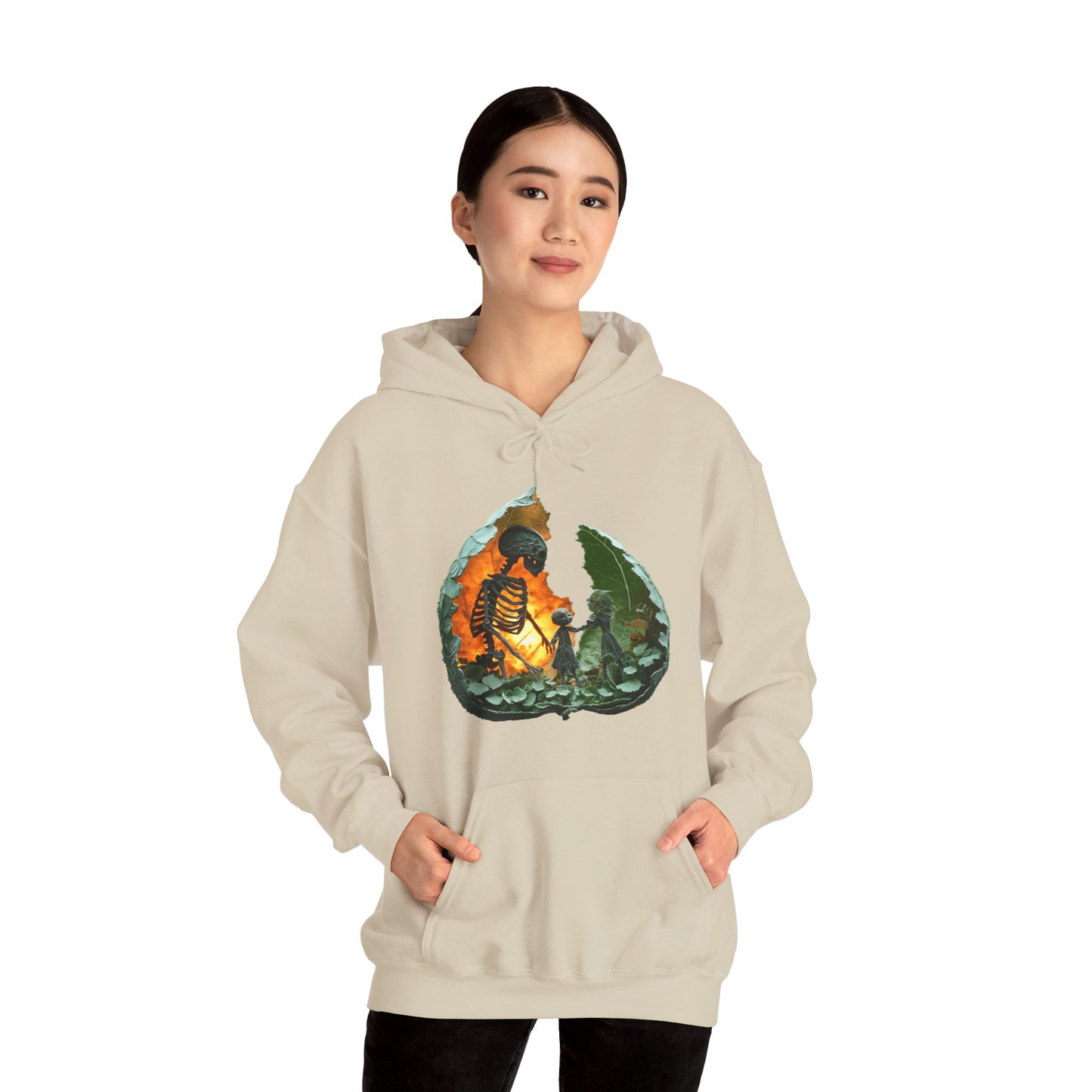 Unisex Heavy Blend™ Hooded Sweatshirt - Skeleton Design Hoodie