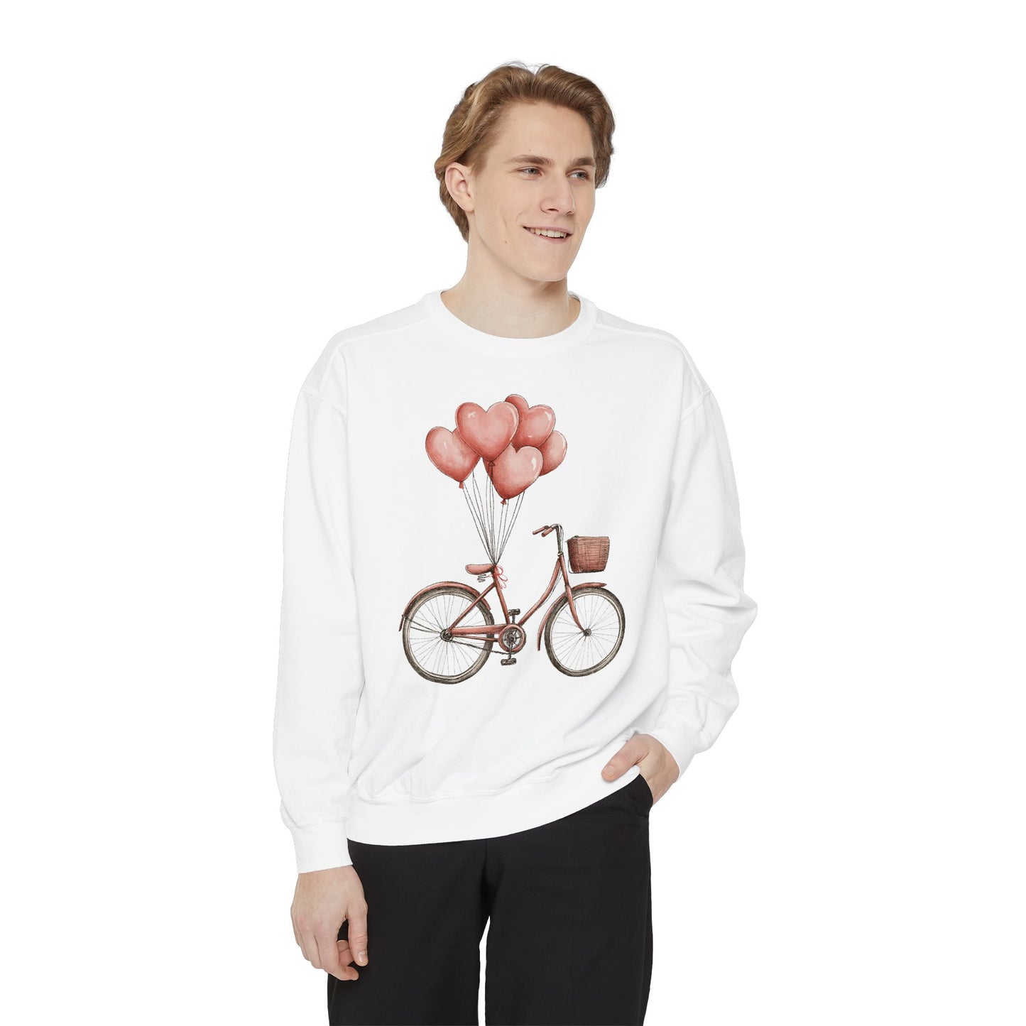 Vintage Bike Dreams: Unisex Garment-Dyed Sweatshirt