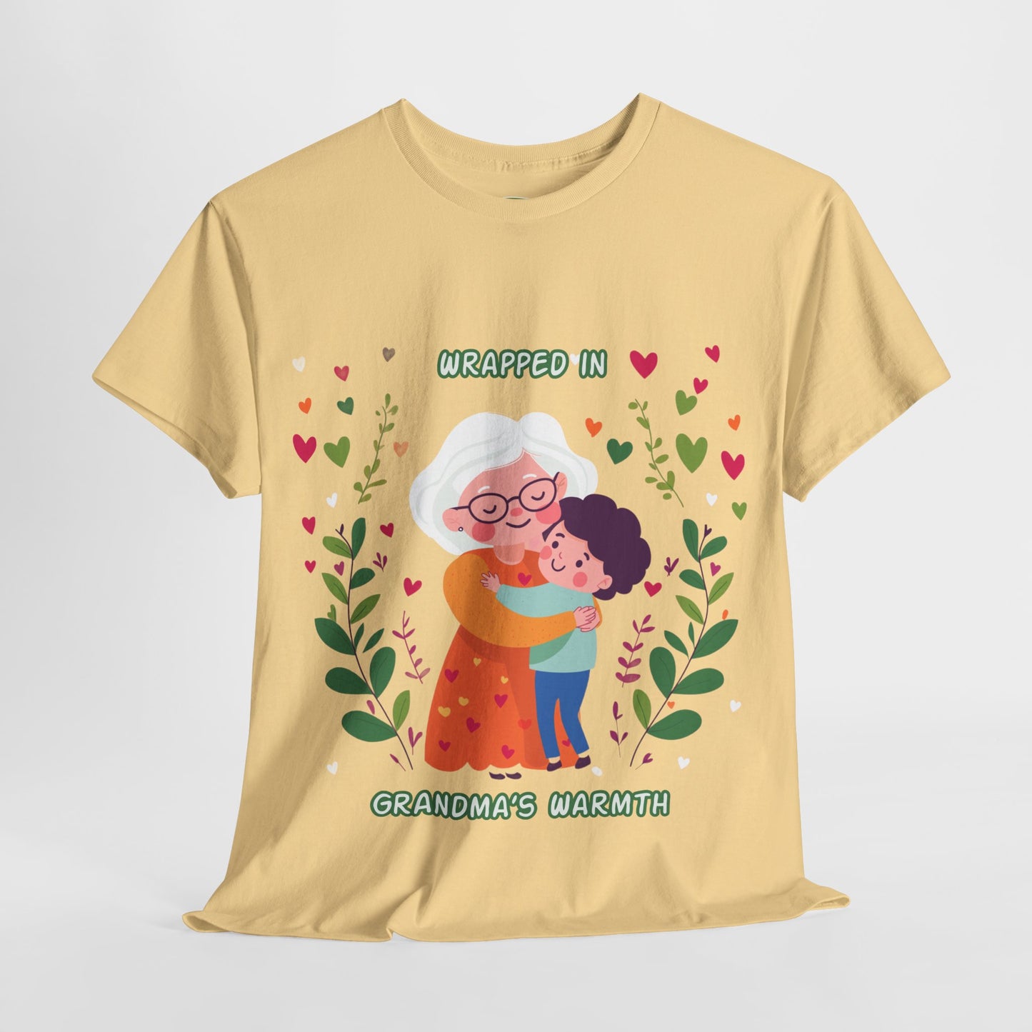Grandma's Love Heavy Cotton Tee - Heartfelt Family Connection T-Shirt