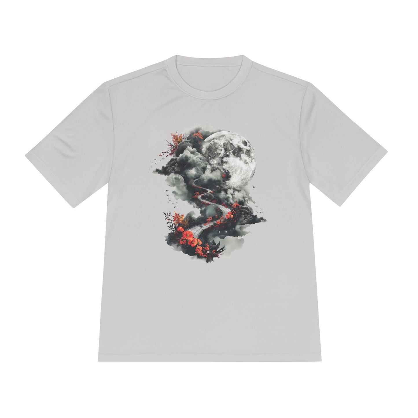 Unisex Wicking Tee Shirts - Beautiful Road Going up to Space T-shirt