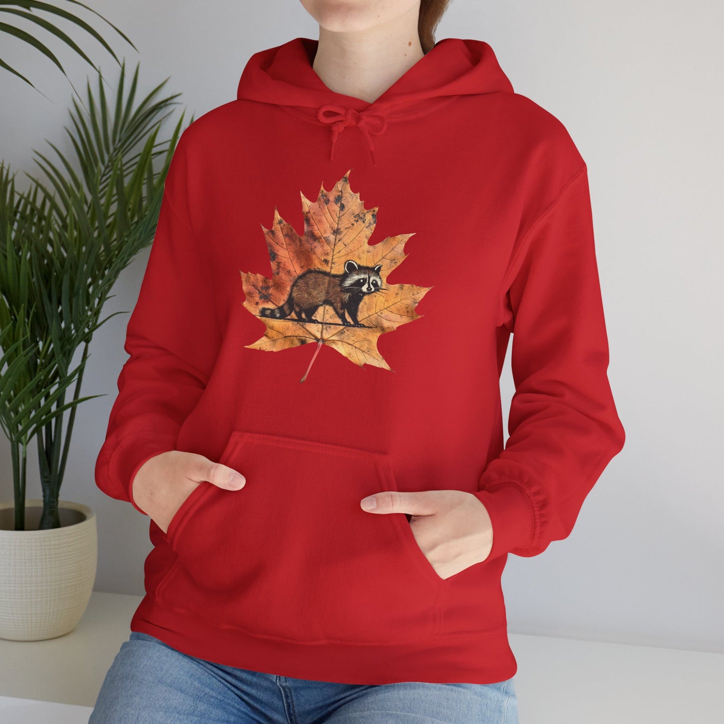 Raccoon Design Hoodie - Unisex Heavy Blend™ Hooded Sweatshirt