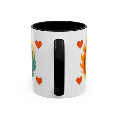 Bold Yin Yang Accent Coffee Mug – 11oz & 15oz – Perfect for Coffee Lovers