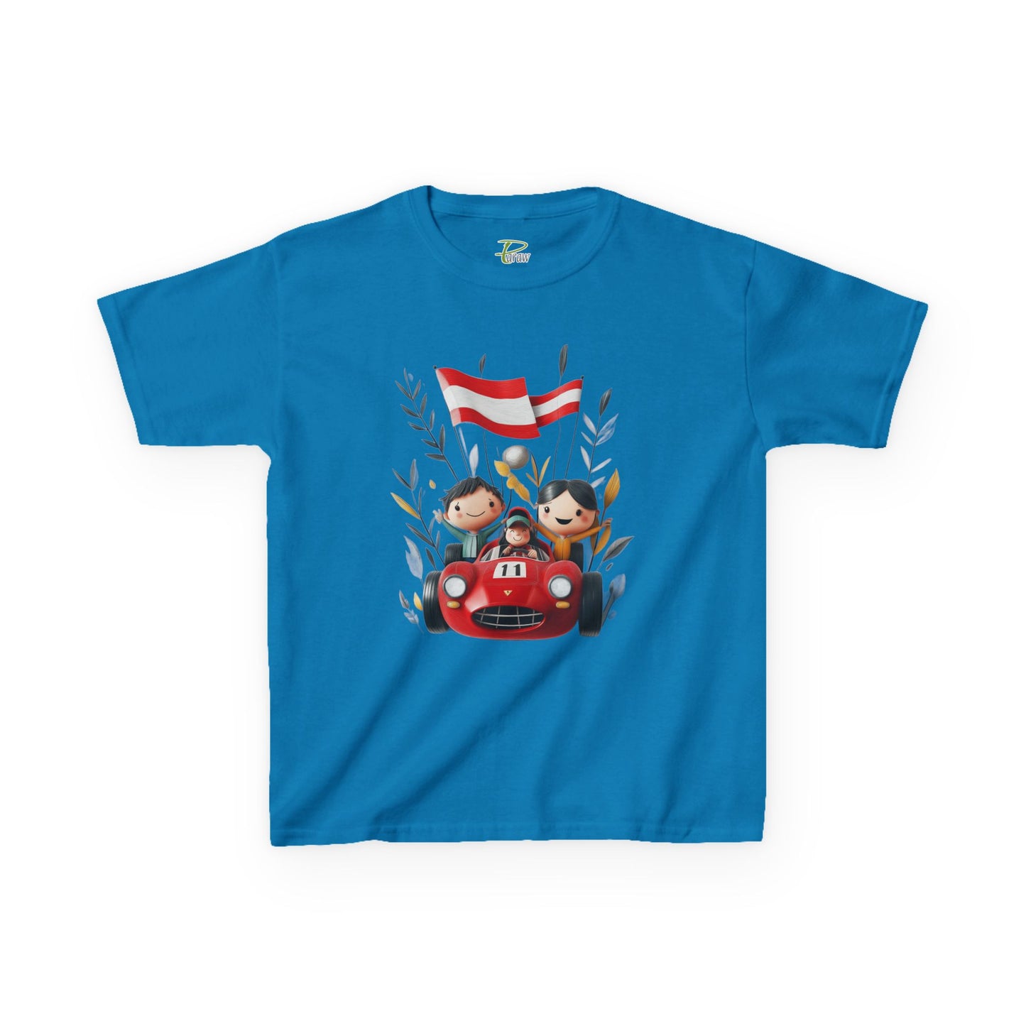 Youth Heavy Cotton™ Tee - Funny Race Car Graphic T-shirt for Kids