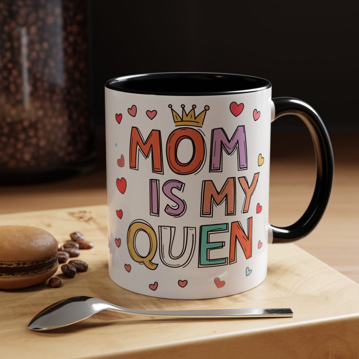 Queen Mom Accent Coffee Mug - Perfect Gift for Mother's Day - Birthday Gift