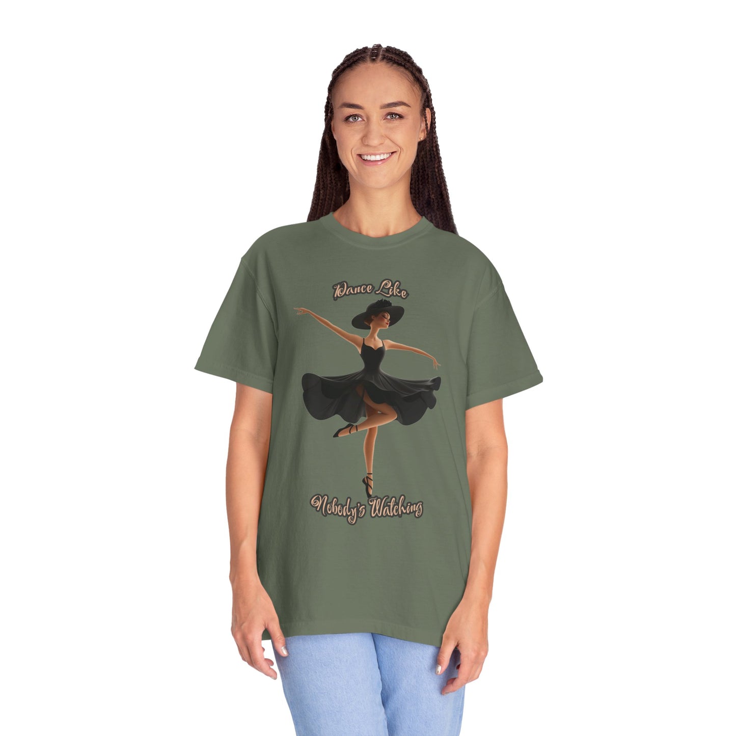 Ballet Inspired Woman's T-Shirt - 'Dance Like Nobody's Watching'