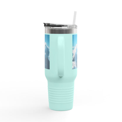 Insulated Travel Mug, 40oz - Cloud Smiles Design Insulated Mug