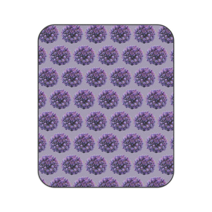 Floral Purple Picnic Blanket - Outdoor Comfort for Gatherings and Celebrations