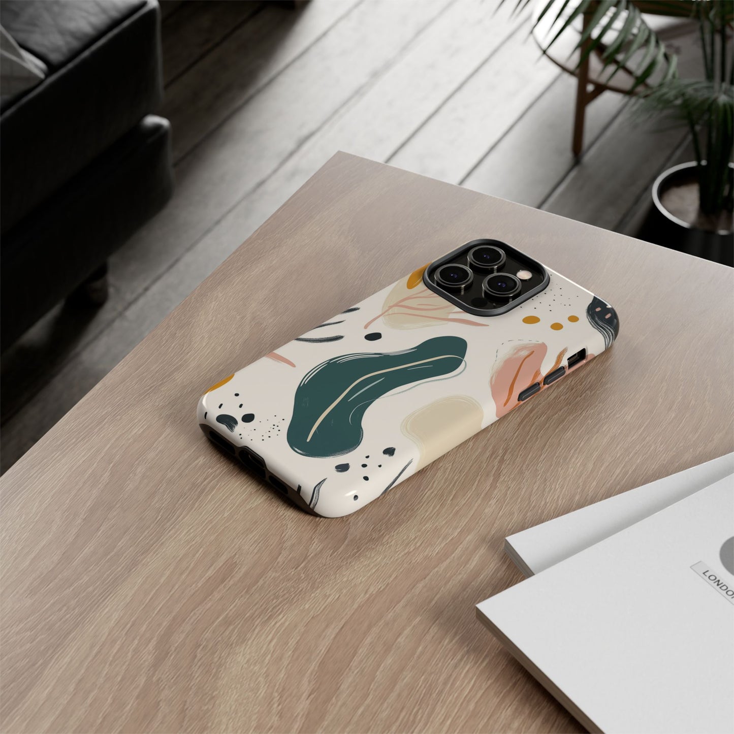 Phone Case with Abstract Art design - iPhone, Samsung, and Google case