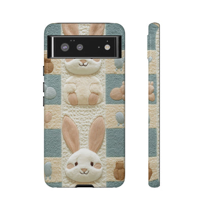 Adorable Rabbits Phone Case – Cute & Durable Protection - iPhone, Samsung, and Google case