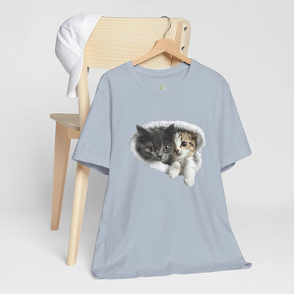 Cute Cats T-shirt for Cat Lovers - Lightweight Fabric Tee