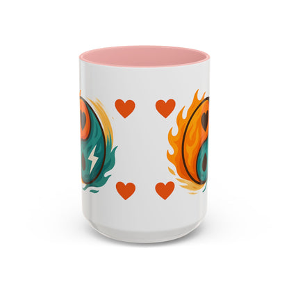 Bold Yin Yang Accent Coffee Mug – 11oz & 15oz – Perfect for Coffee Lovers