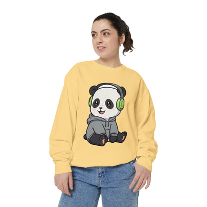 Cute Panda Graphic Sweatshirt - Cozy Unisex Wear for Animal Lovers