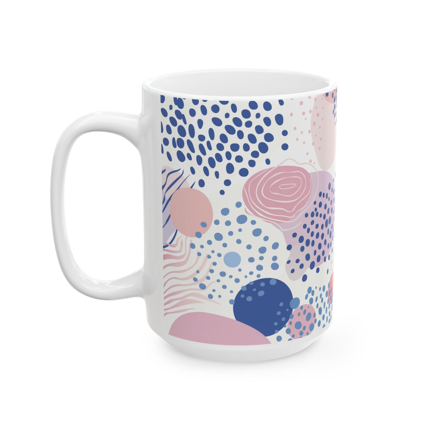 Geometric Shapes Ceramic Mug - (11oz, 15oz)