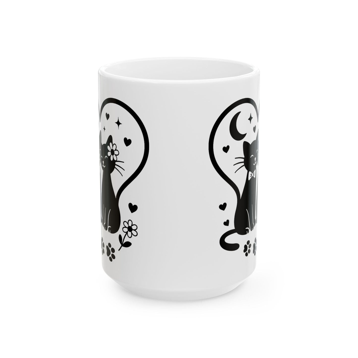 Cute Cat Lover Ceramic Mug - 11oz & 15oz - Perfect for Home & Office