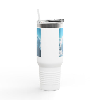 Insulated Travel Mug, 40oz - Cloud Smiles Design Insulated Mug