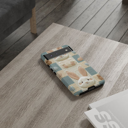 Adorable Rabbits Phone Case – Cute & Durable Protection - iPhone, Samsung, and Google case