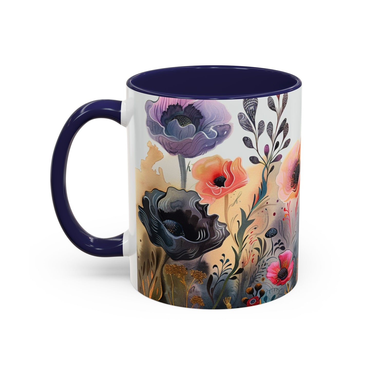 Accent Watercolor Coffee Mug, (11, 15oz)