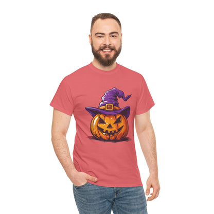 Pumpkin T-shirt - Halloween Tee - Unisex Heavy Cotton Tee - Spooky t-shirt