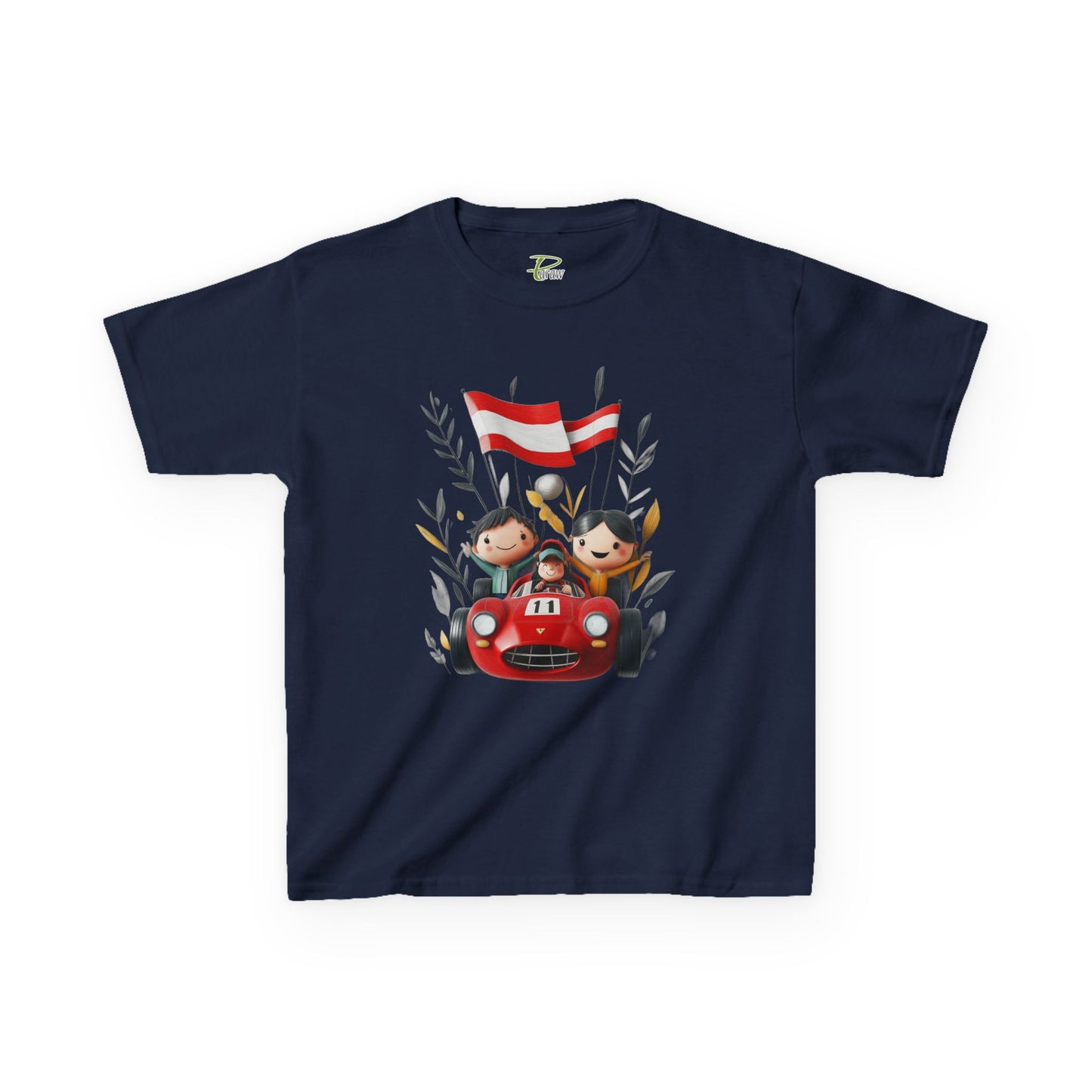 Youth Heavy Cotton™ Tee - Funny Race Car Graphic T-shirt for Kids