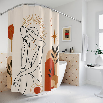 Abstract Boho Shower Curtain
