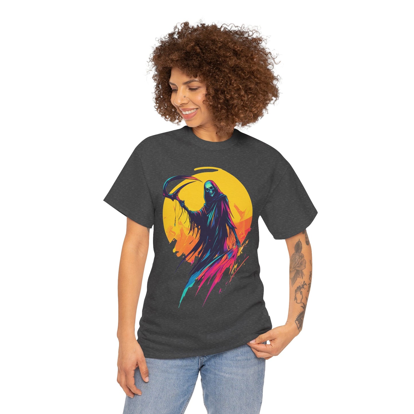 Spooky T-shirt - Unisex Heavy Cotton Tee - Halloween Tee