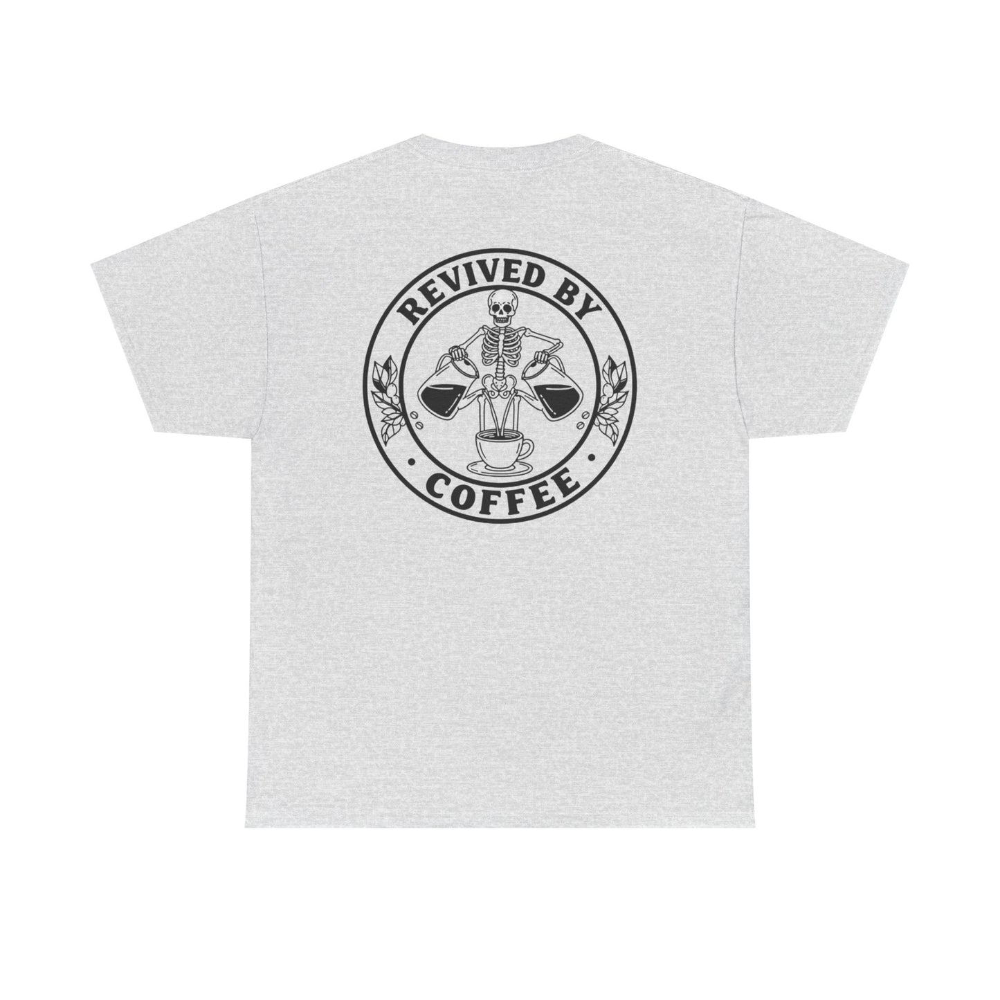Revived by Coffee Unisex Heavy Cotton Tee - Perfect for Coffee Lovers