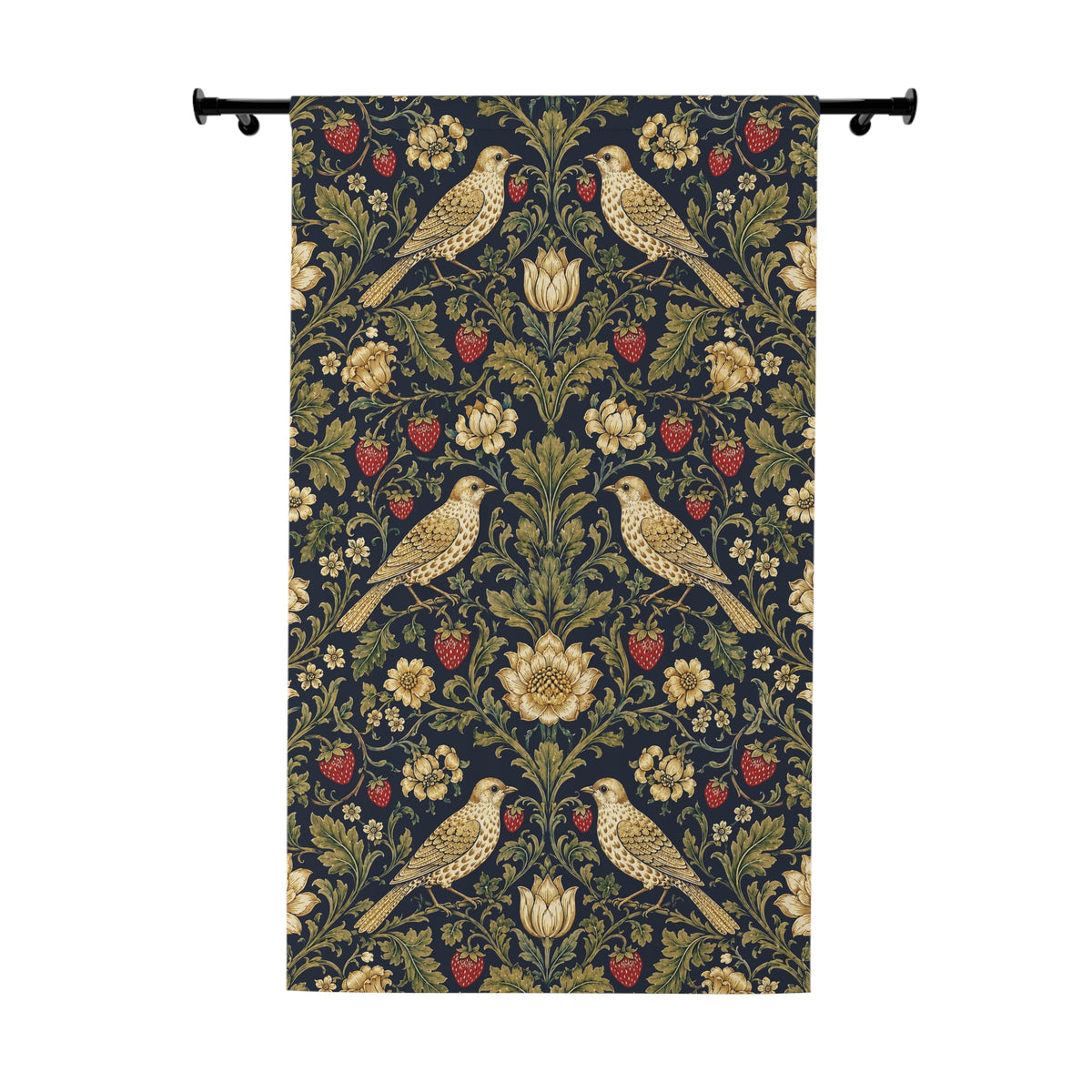 Blackout William Morris Strawberry Thief Window Curtain