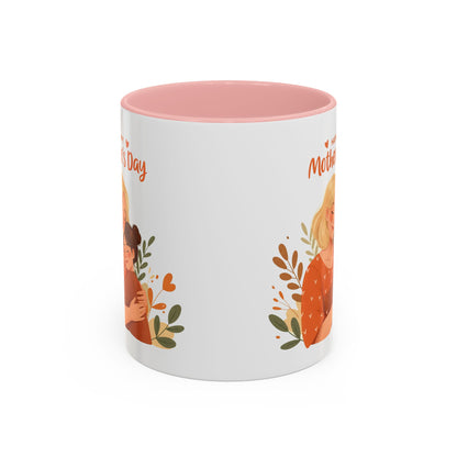 Happy Mother's Day Accent Coffee Mug - 11oz & 15oz, Perfect Gift for Moms