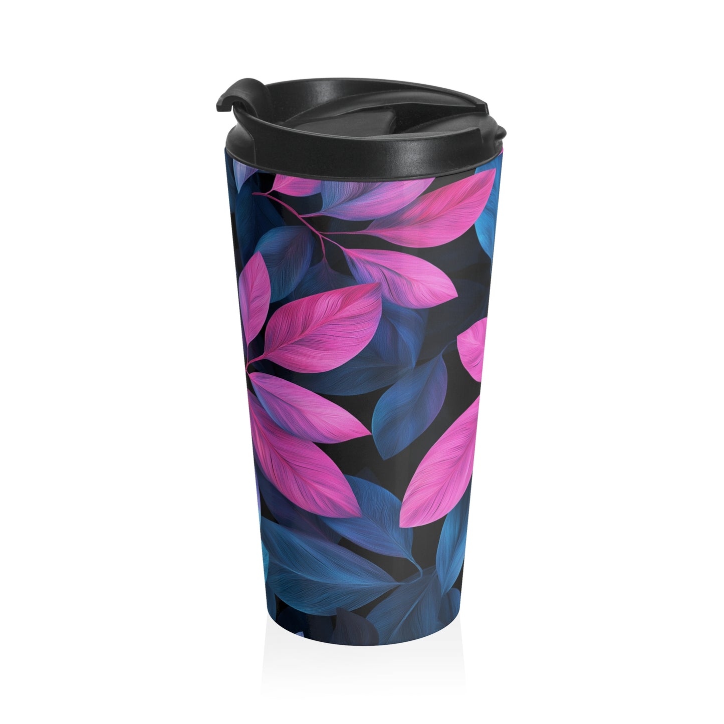 Vibrant Floral Stainless Steel Travel Mug - Perfect for Coffee Lovers