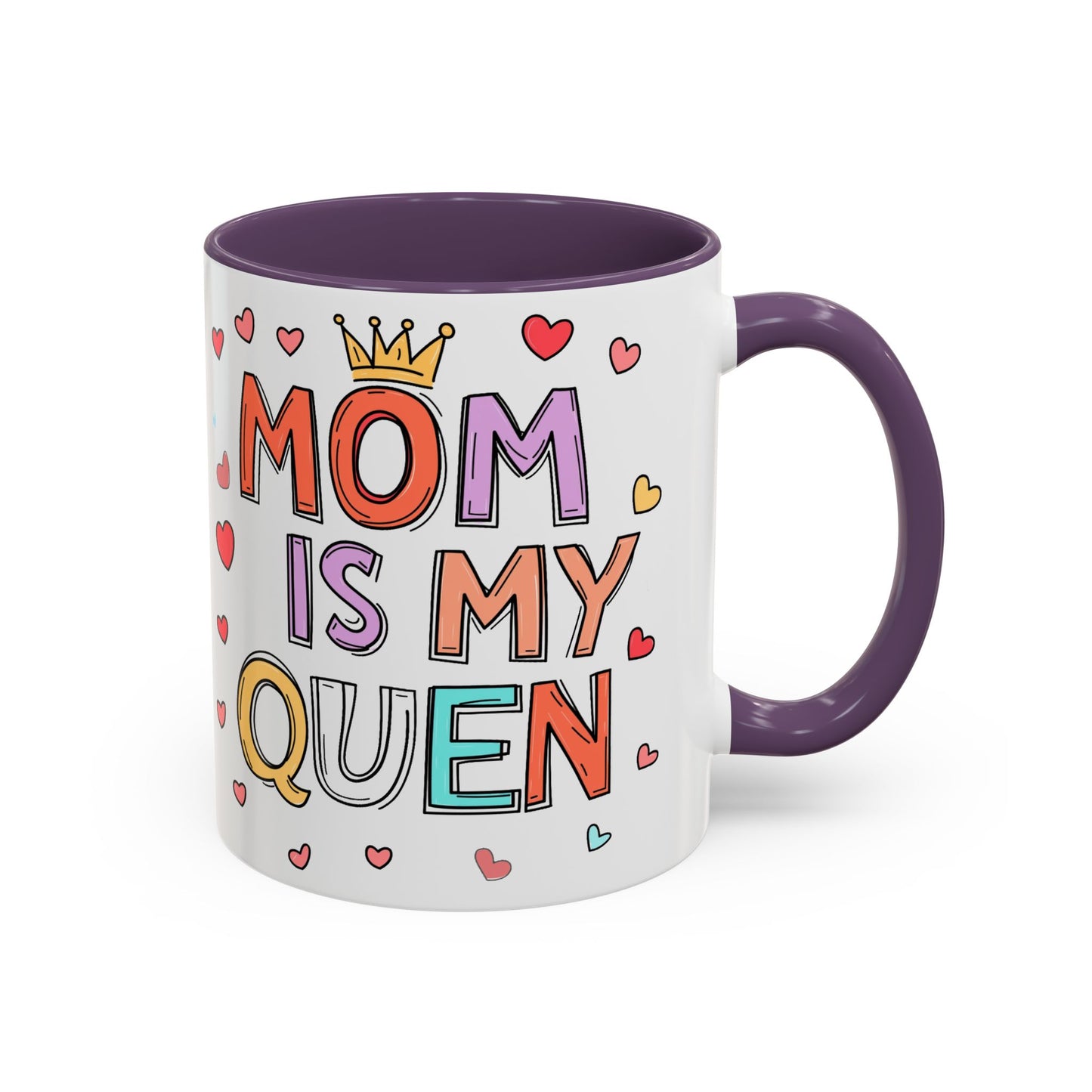 Queen Mom Accent Coffee Mug - Perfect Gift for Mother's Day - Birthday Gift