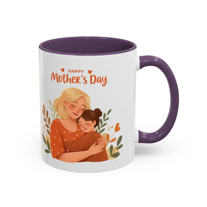 Happy Mother's Day Accent Coffee Mug - 11oz & 15oz, Perfect Gift for Moms