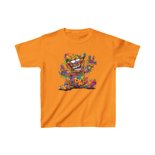 Youth Heavy Cotton™ Tee - Kids Graphic Tee - Unisex Funny Cat T-Shirt