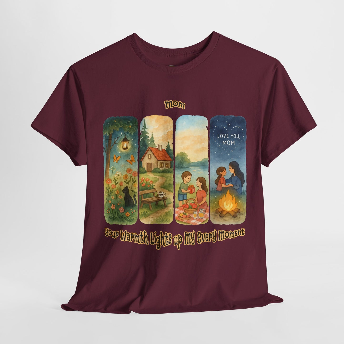 Mom Love Unisex Cotton Tee - Nostalgic & Heartwarming Gift for Mother's Day - Birthday Gift
