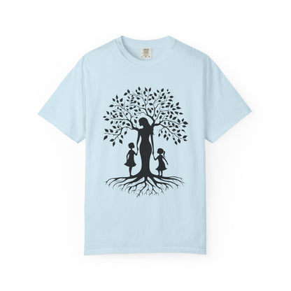 Nature-Inspired T-Shirt with Mom and Kids Design - Mother's day Gift - Birthday Gift