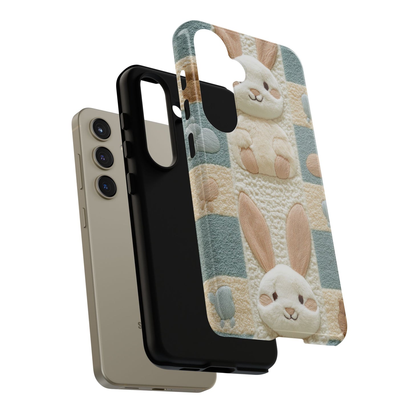 Adorable Rabbits Phone Case – Cute & Durable Protection - iPhone, Samsung, and Google case