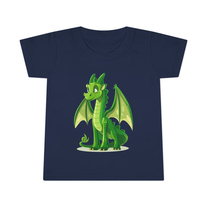 Cute Green Dragon Toddler T-Shirt - Adorable Kids Tee for Playtime and Parties - Unisex Toddler T-Shirt