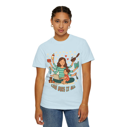 Love Does It All Garment-Dyed T-shirt - Perfect Gift for Moms