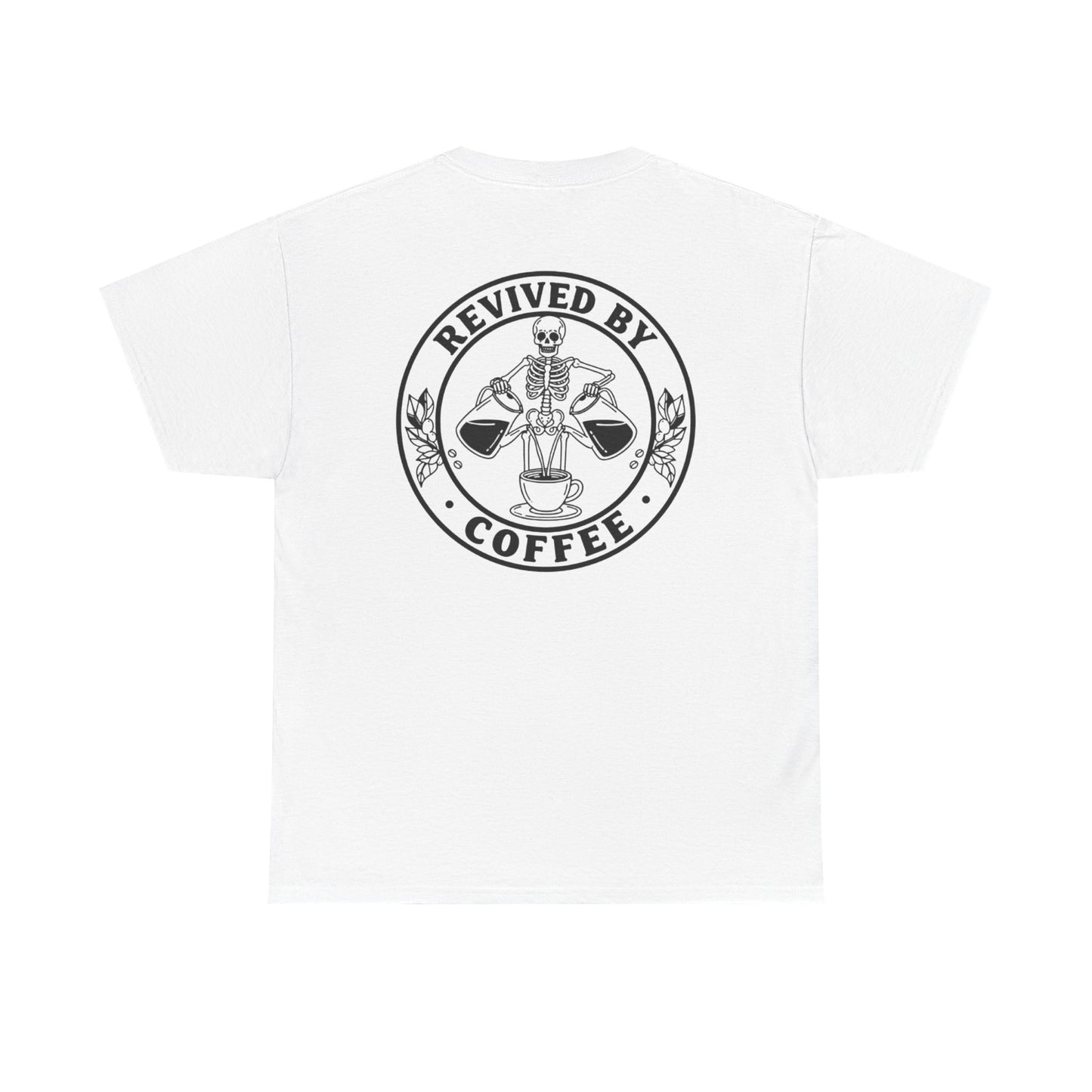 Revived by Coffee Unisex Heavy Cotton Tee - Perfect for Coffee Lovers