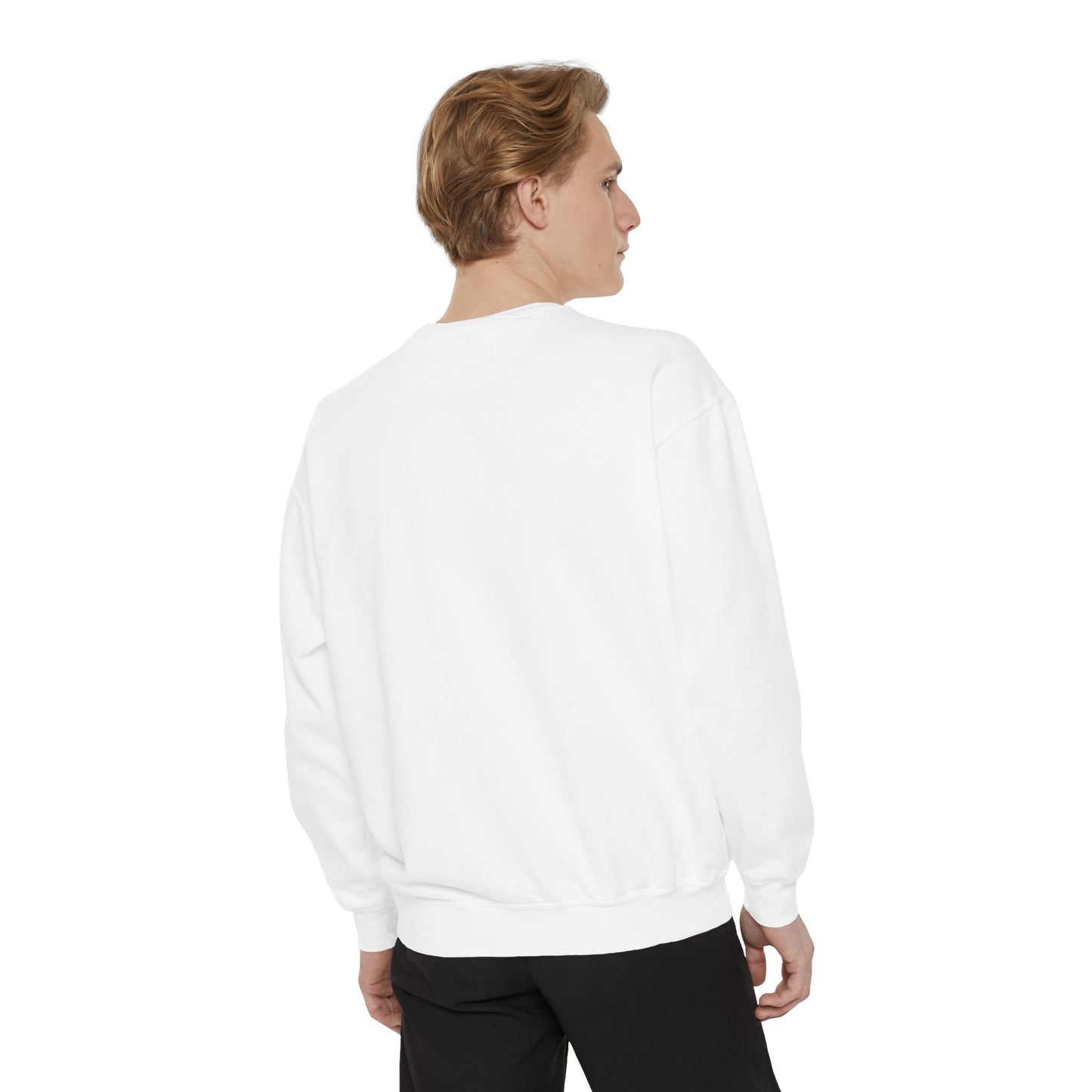 Men's Garment-Dyed Sweatshirt - Happy Vibes