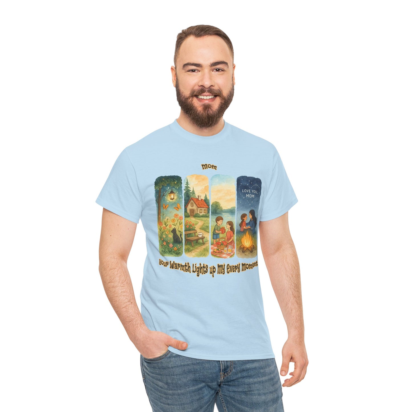 Mom Love Unisex Cotton Tee - Nostalgic & Heartwarming Gift for Mother's Day - Birthday Gift