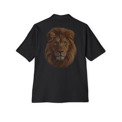 Men's Polo Striking Lion Design