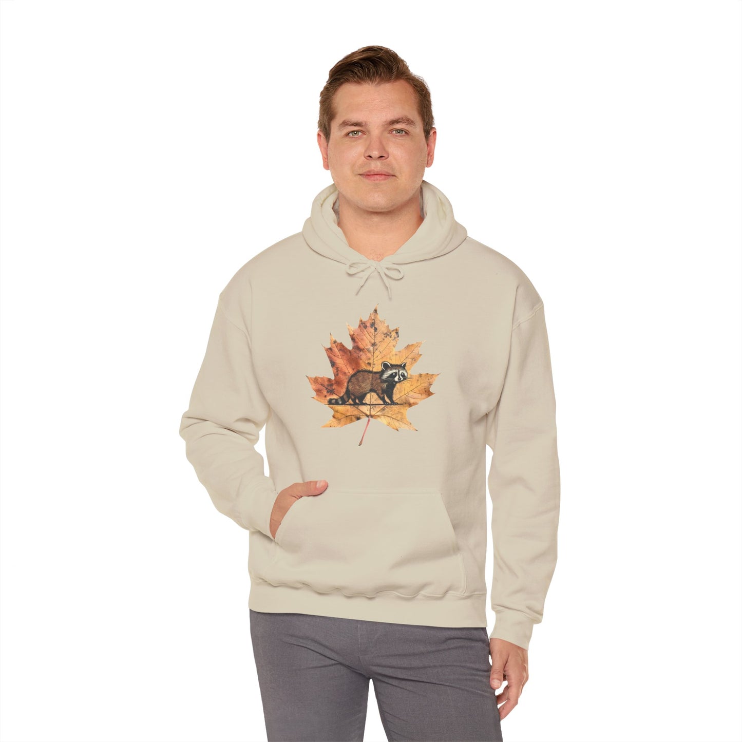 Raccoon Design Hoodie - Unisex Heavy Blend™ Hooded Sweatshirt