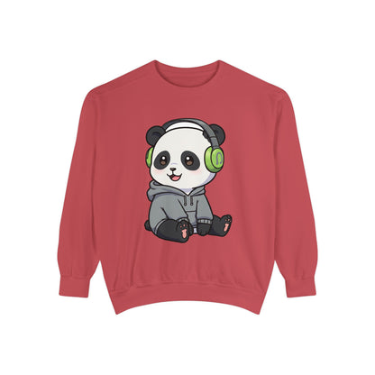 Cute Panda Graphic Sweatshirt - Cozy Unisex Wear for Animal Lovers