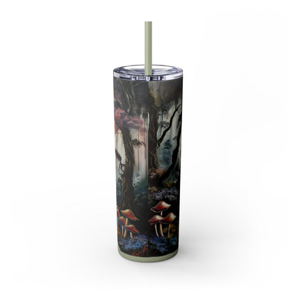Skinny Tumbler with Straw, 20oz - Forest Insulated Tumbler